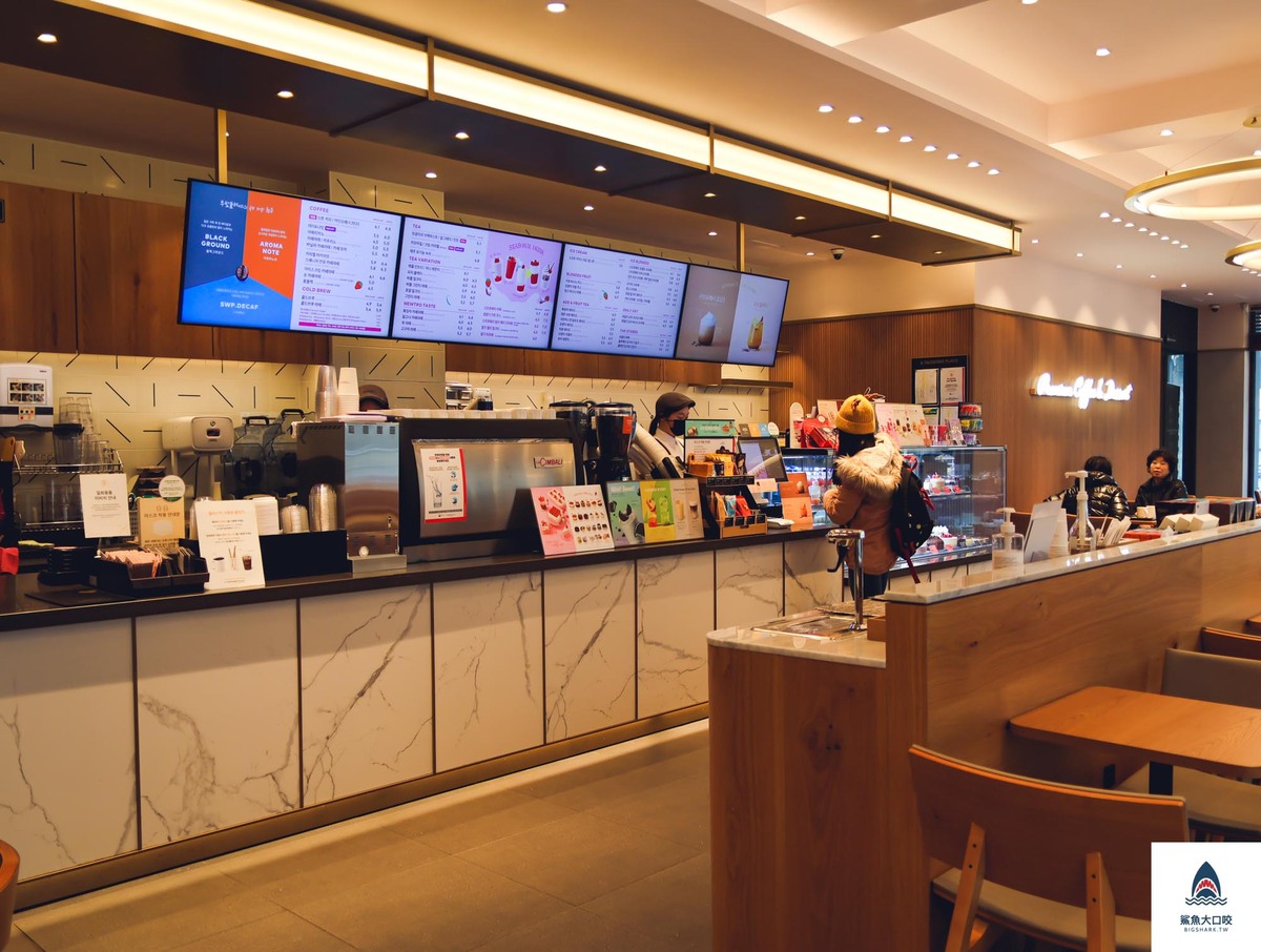 A TWOSOME PLACE連鎖咖啡廳,A TWOSOME PLACE咖啡廳,A TWOSOME PLACE coffee,首爾咖啡廳,韓國咖啡廳 @鯊魚大口咬